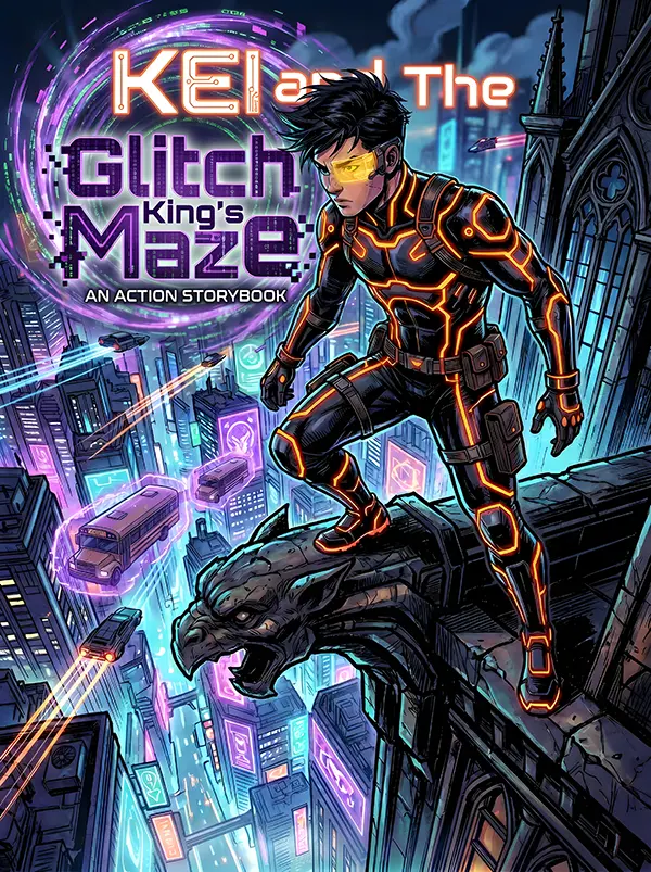 KEI and The Glitch King's Maze Cover